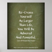 富の法則パワーを生み出す自分を緑2 ポスター (正面)