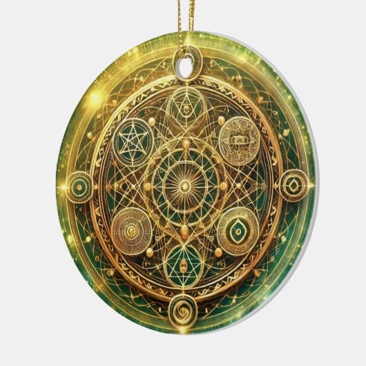 富の流れ記号 セラミックオーナメント (左)