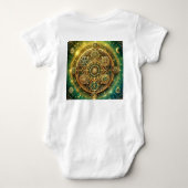 富の流れ記号 ベビーボディスーツ (裏面)