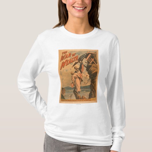 富の演劇ポスターの戦争 Tシャツ (正面)