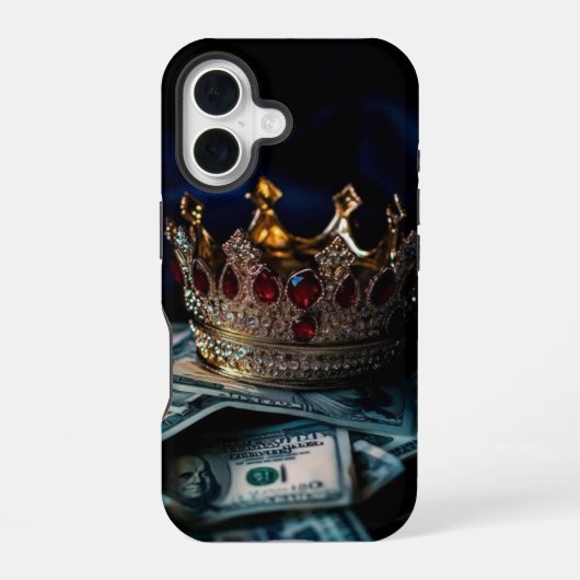 富の王冠 iPhone 16ケース (裏面)