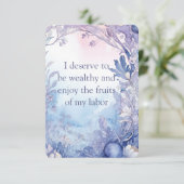 富の確認カード、瞑想カード (スタンド正面)