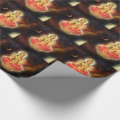 富のMaa Maha Lakshmi Devi Laxmiの女神 ラッピングペーパー (角)