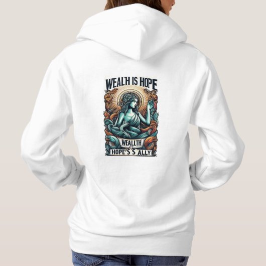 富は希望の味方 パーカ (裏面)