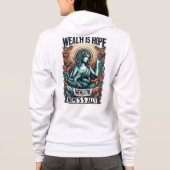 富は希望の味方 パーカ (裏面)