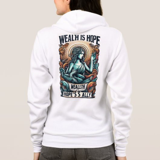 富は希望の味方 パーカ (裏面)