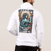 富は希望の味方 パーカ (裏面)