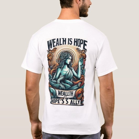 富は希望の味方 Tシャツ (裏面)