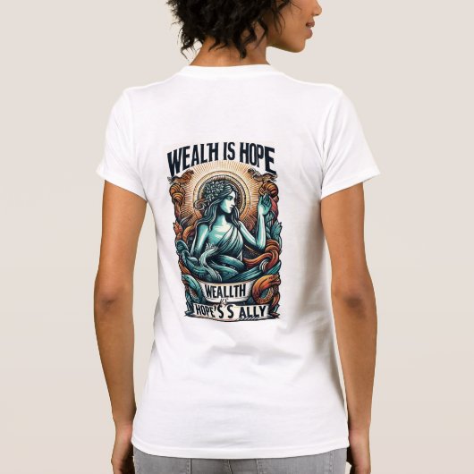 富は希望の味方 Tシャツ (裏面)