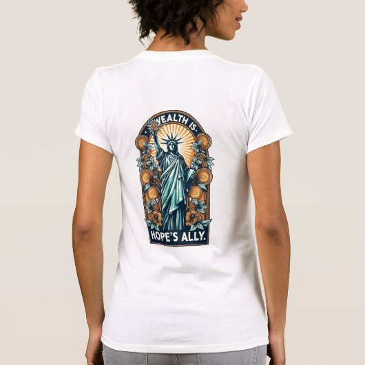 富は希望の味方 Tシャツ (裏面)