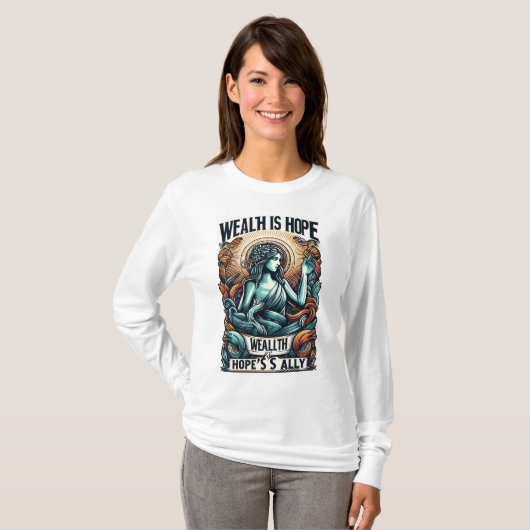 富は希望の味方 Tシャツ (正面フル)