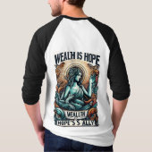 富は希望の味方 Tシャツ (裏面)