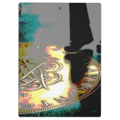 富への一歩！ – デジタルアート – クリップボード (裏面)