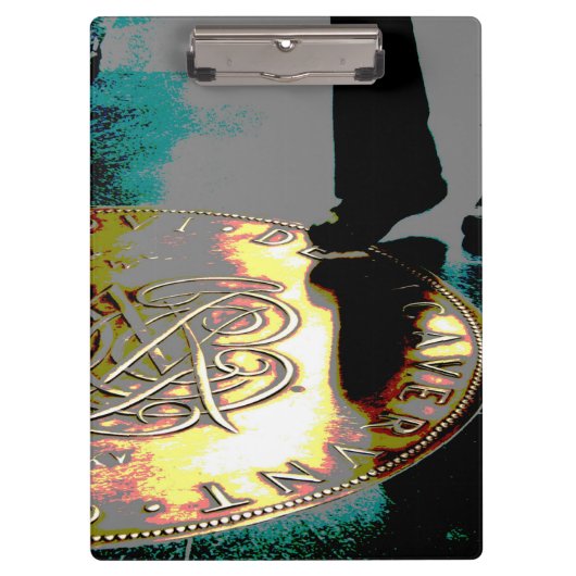 富への一歩！ – デジタルアート – クリップボード (正面)