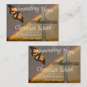 富む希望のキリスト教の学校の名刺 名刺 (正面/裏面)