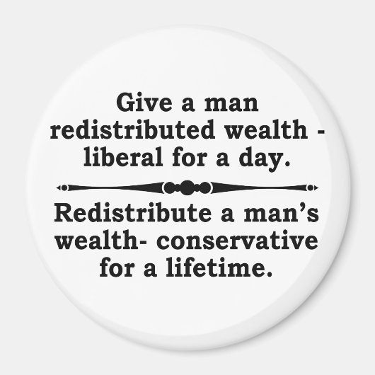 富を再配分？磁石 マグネット (正面)