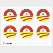 富を広める ラウンドシール (シート)