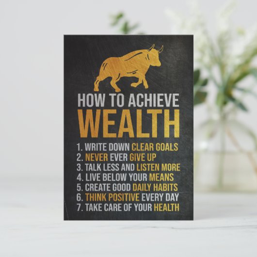 富を得る方法を投資家に教える サンキューカード (スタンド正面)