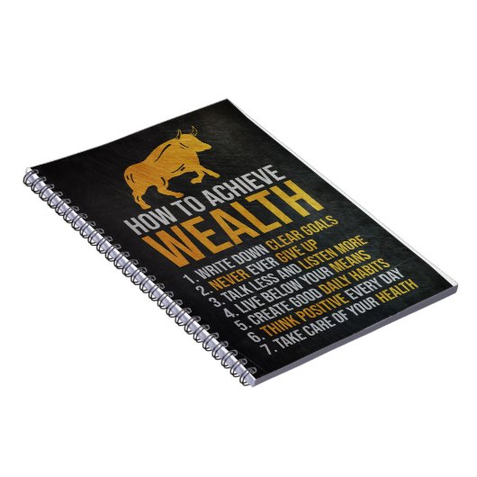 富を得る方法を投資家に教える ノートブック (右側)