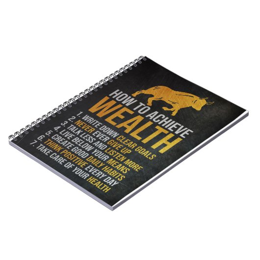 富を得る方法を投資家に教える ノートブック (左側)