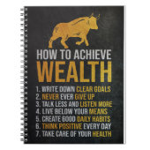 富を得る方法を投資家に教える ノートブック (正面)