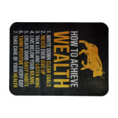 富を得る方法を投資家に教える マグネット (横)