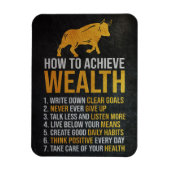 富を得る方法を投資家に教える マグネット (縦)