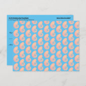 富を現す存在量のチェック ポストカード (正面/裏面)