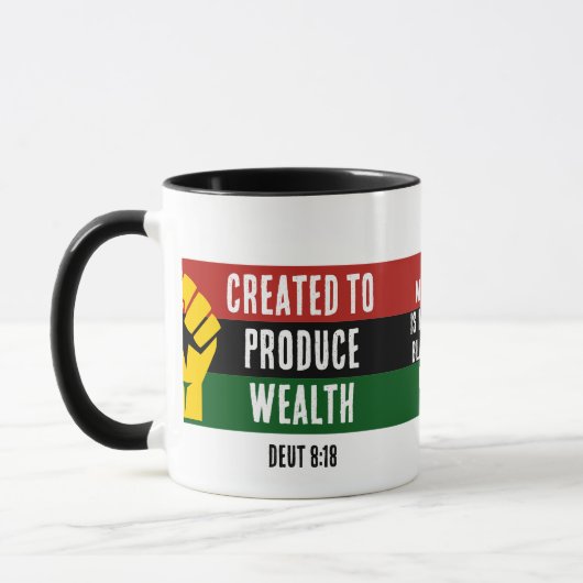 富を生み出すために設立された黒人経営の事業 マグカップ (左)