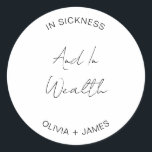 富モダン宝の宝結婚引のバッグ ラウンドシール<br><div class="desc">富モダン宝の宝くじ結婚のバッグのラウンドクラシックステッカー</div>