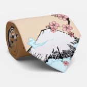 富士および桜 ネクタイ (ロール)