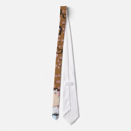 富士および桜 ネクタイ (裏面)