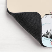 富士および桜 マウスパッド (コーナー)