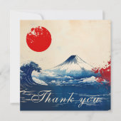 富士とのジャポネスク調和に感謝 サンキューカード (正面)