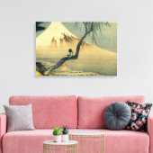 富士と少年,北斎山富士と少年，北斎，浮世絵 キャンバスプリント (インサイチュ (リビング))