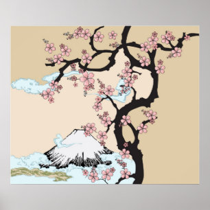 富士と桜 ポスター