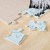 富士と桜：写真パズル ジグソーパズル (側面)