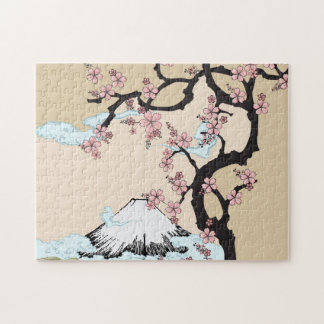 富士と桜:写真パズル ジグソーパズル