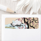 富士と桜:差出人住所ラベル ラベル (インサイチュ)