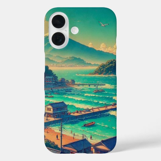 富士の穏やかな海岸 Case-Mate iPhoneケース (裏面)