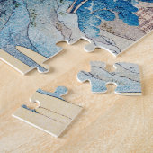 富士の雪渓 ジグソーパズル (側面)