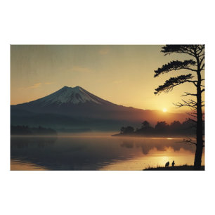 富士の静かな風景 ウォールアート