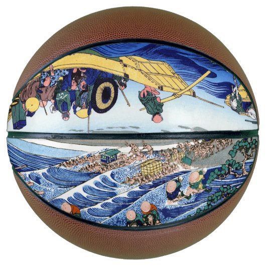 富士北斎山三十六景 バスケットボール (正面)