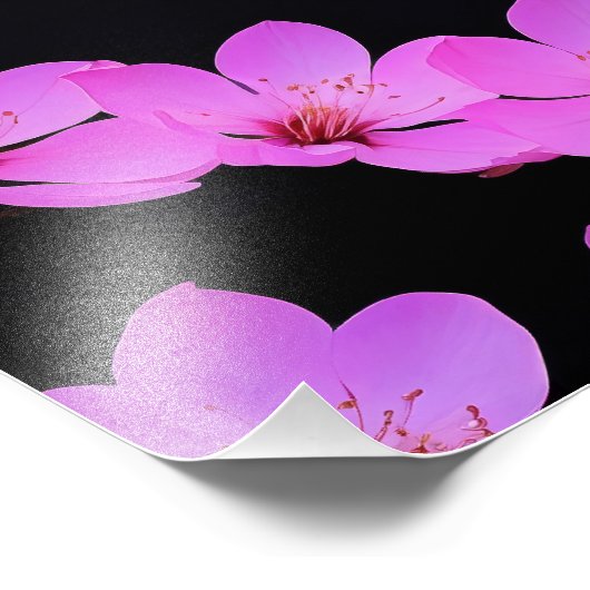 富士山さくらんぼ花山風景美術プリント フォトプリント (角)