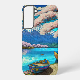 富士山さくらんぼ花 SAMSUNG GALAXY S22+ケース