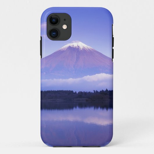 富士山とレンズ雲、 本栖湖、 Case-Mate iPhoneケース (裏面)