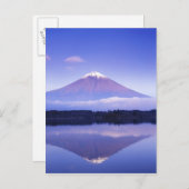 富士山とレンチキュラークラウド本巣湖 ポストカード (正面/裏面)