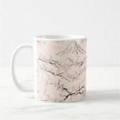 富士山と桜 – 日本 コーヒーマグカップ (左)