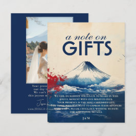 富士山と調和するジャポネスクのギフトについてのメモ エンクロージャーカード