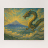 富士山と黄金の龍/Golden Dragon over Mt. Fuji ジグソーパズル (横)
